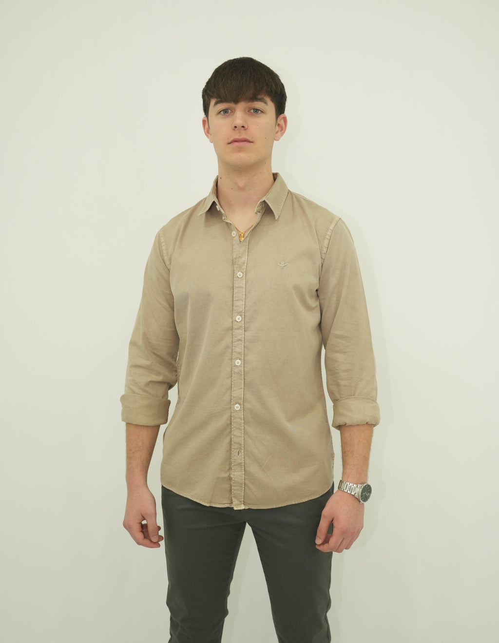 Camisa Whased Beig