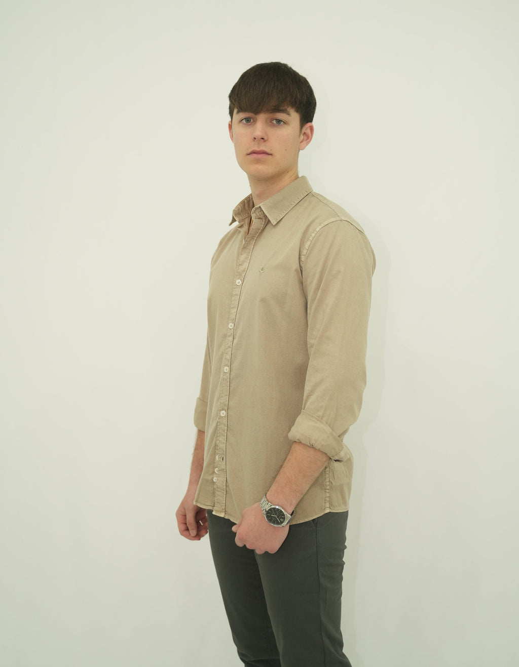 Camisa Whased Beig