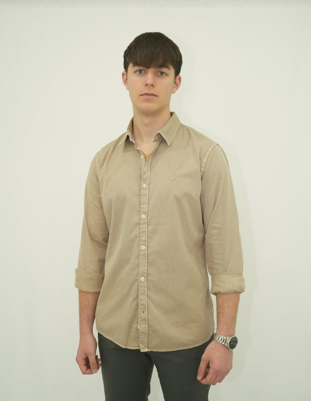 Camisa Whased Beig