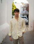 Camisa amarilla sport oxford