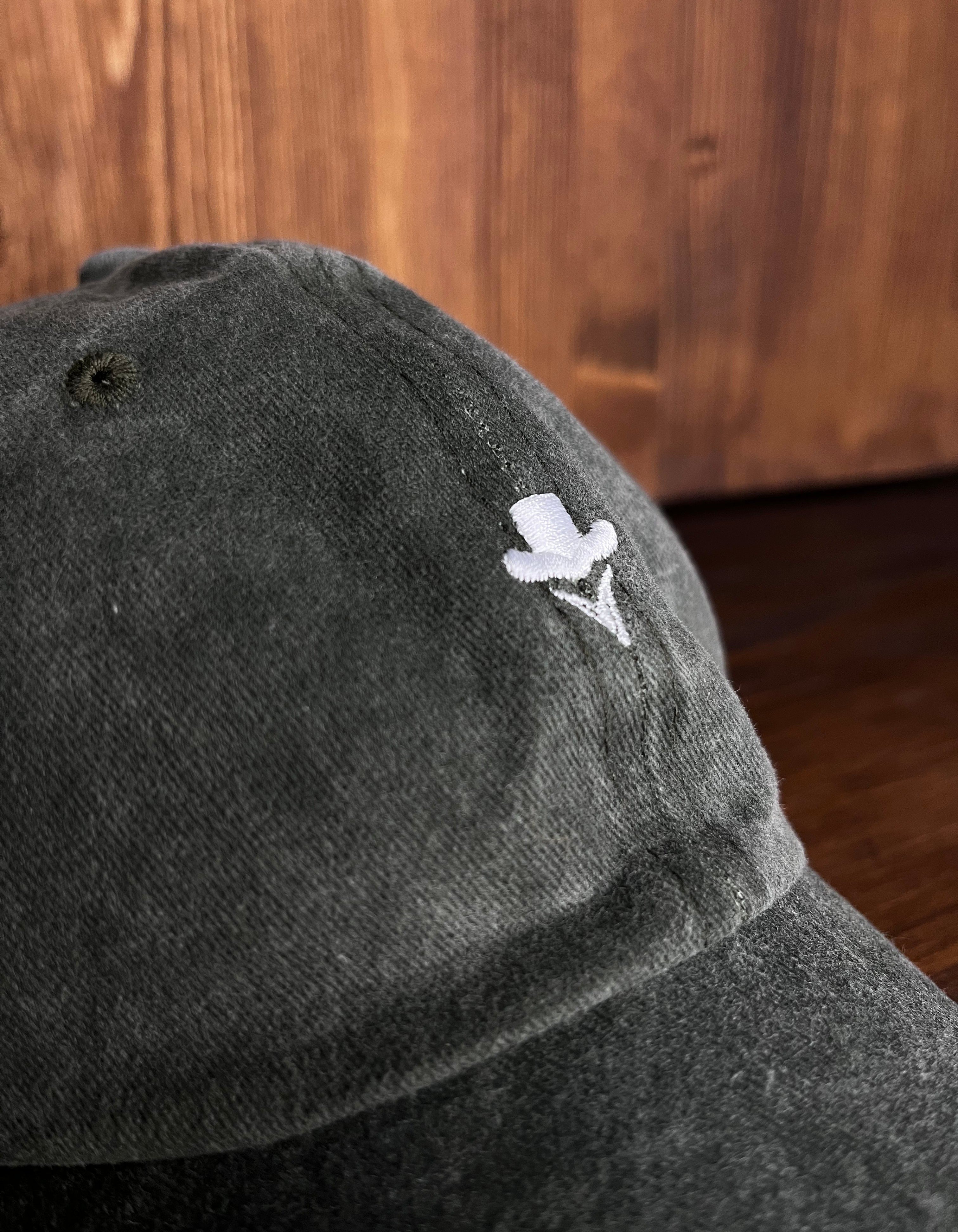 Gorra verde efecto lavado logo bordado scouse