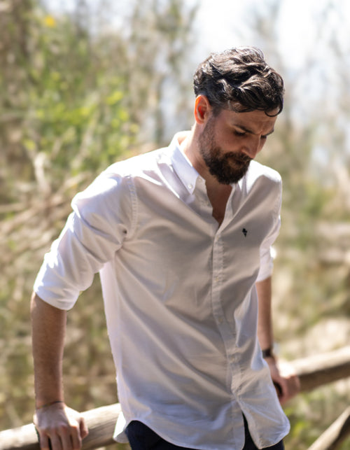 Camisa Sport Blanca oxford