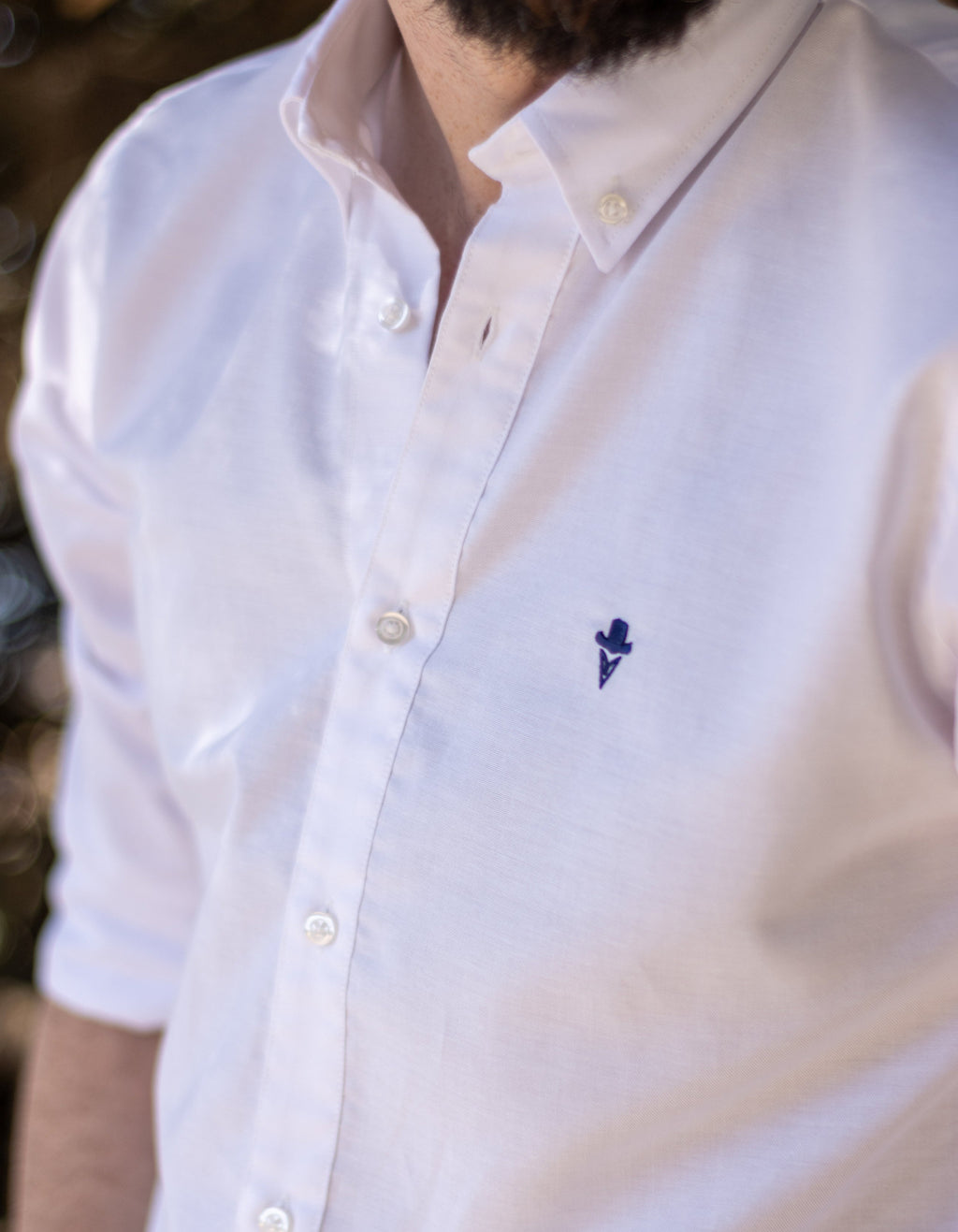 Camisa Sport Blanca oxford
