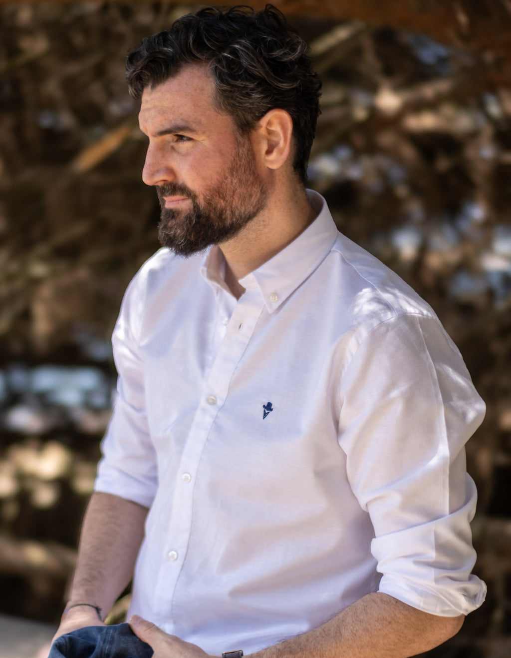Camisa Sport Blanca oxford