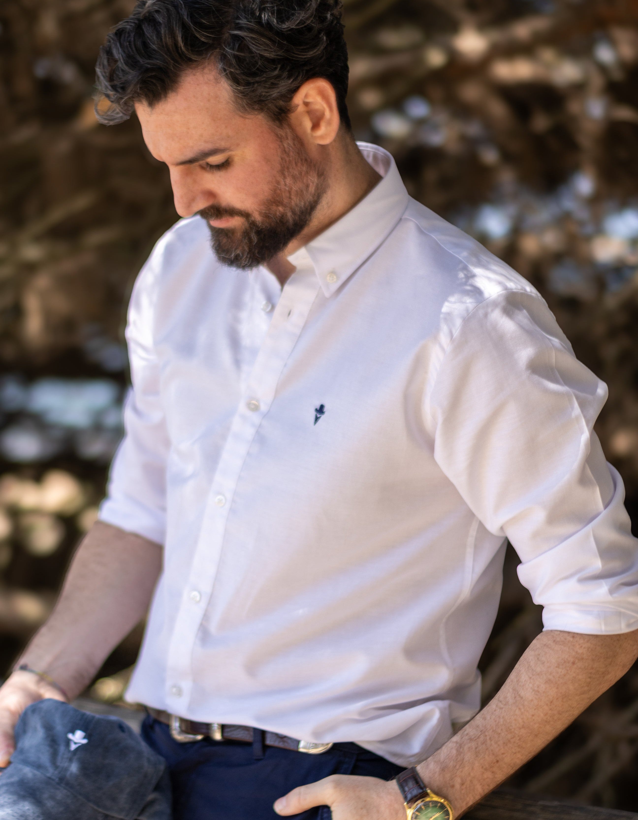Camisa Sport Blanca oxford